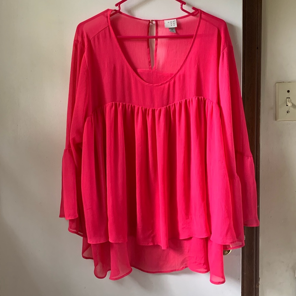 Target’s A New Day Plus Size Flounce Blouse